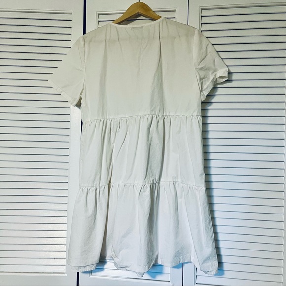Madewell White Tiered Babydoll Dress - Picture 9 of 10
